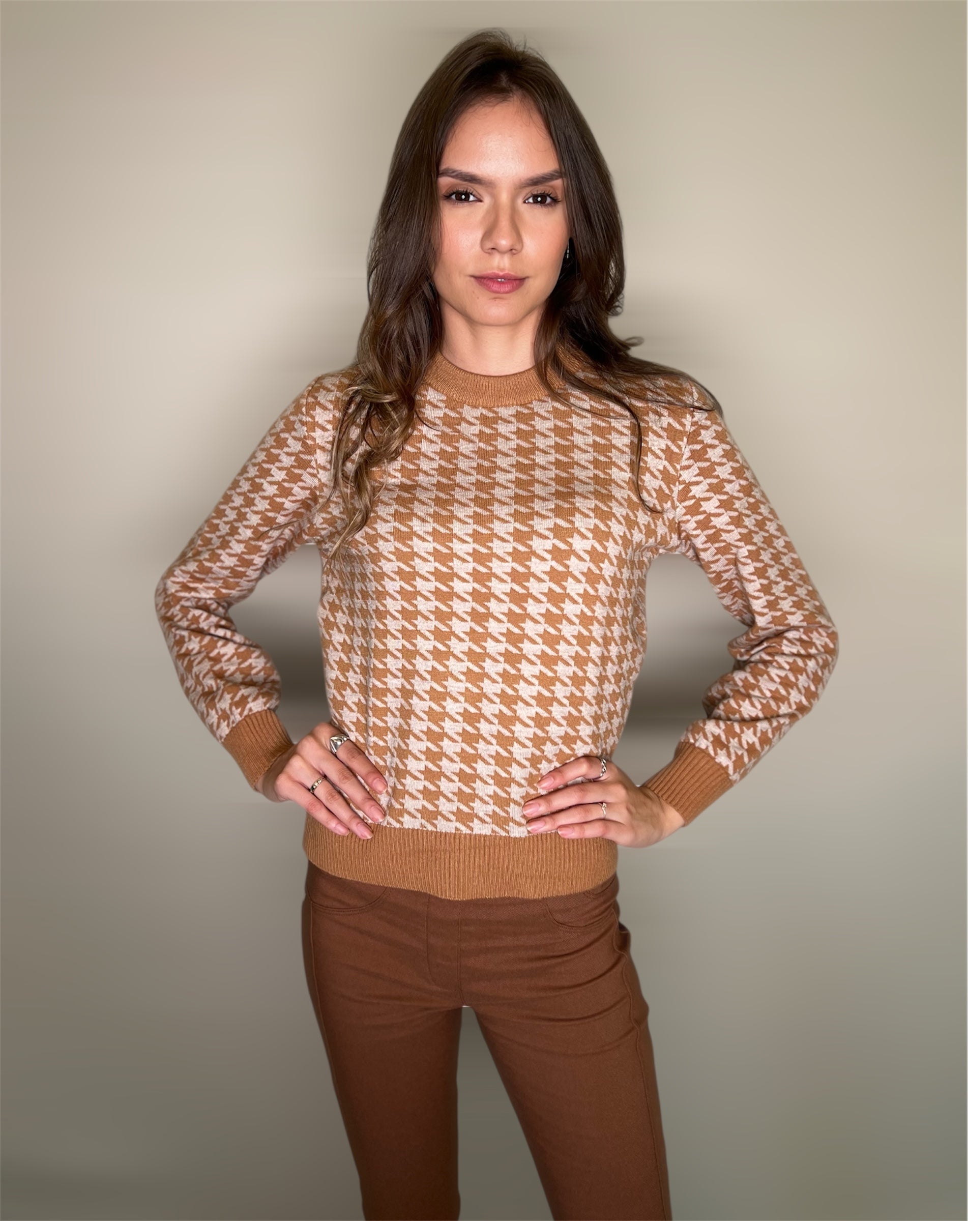 BLUSA PIED POULE DON CARLI