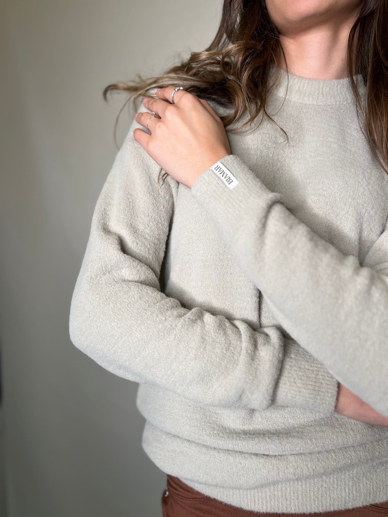 BLUSA FIO PLUMA BIAMAR CINZA
