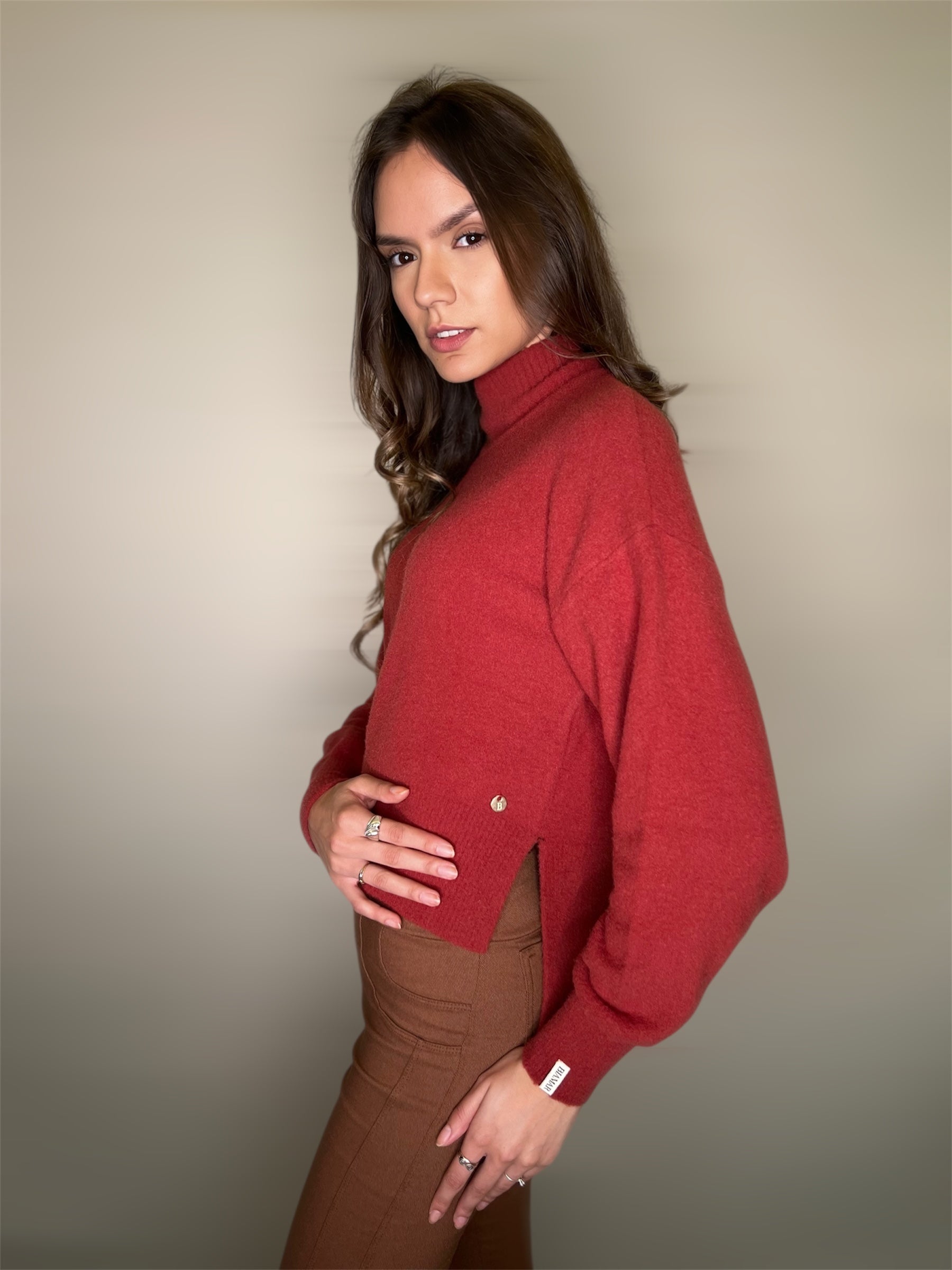 BLUSA FIO PLUMA BIAMAR BORDO